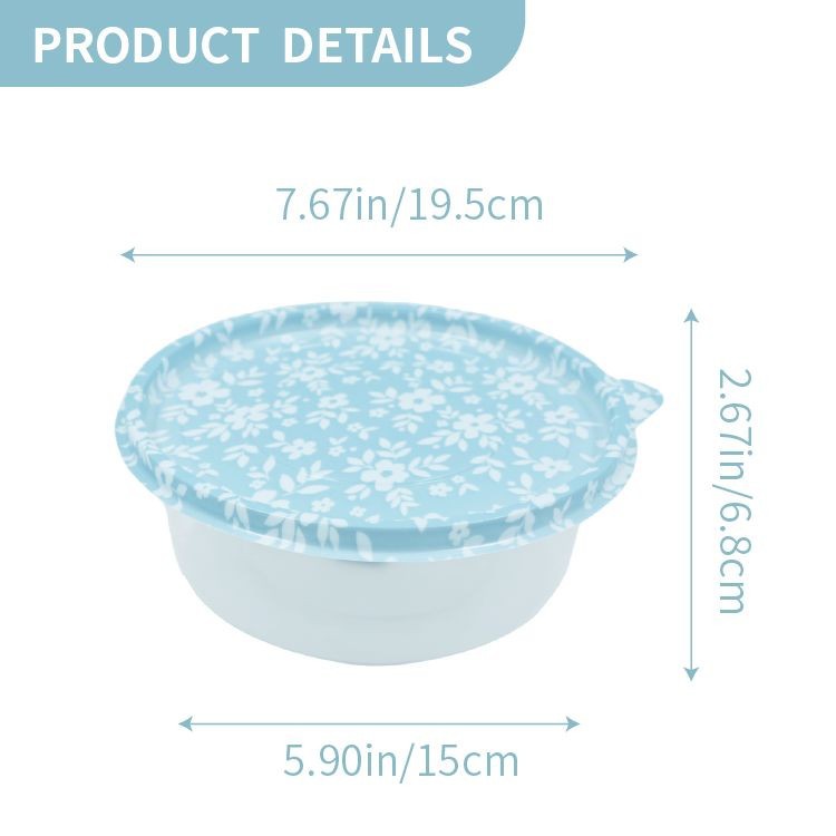 Printed Lid Plastic Bowl high quality